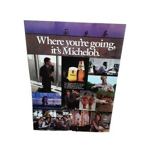 1985 Michelob Beer Where You Are Going Original Print Ad